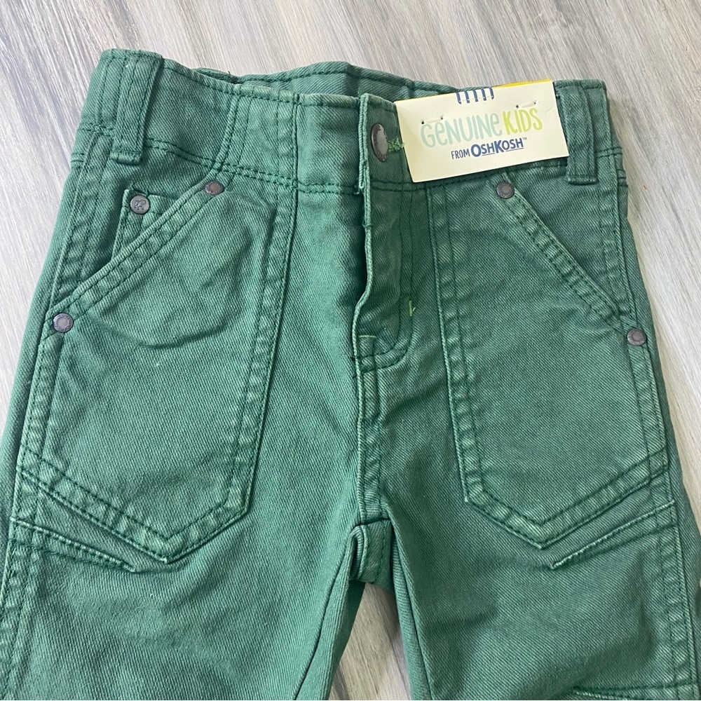 NWT Genuine Kids From OshKosh Jeans Adjustable Waist “The Skinny” Size 12 Months - Picture 2 of 10